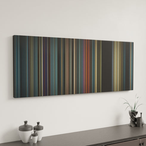 The Hunger Games: Catching Fire canvas art in modern interior - movie color palette