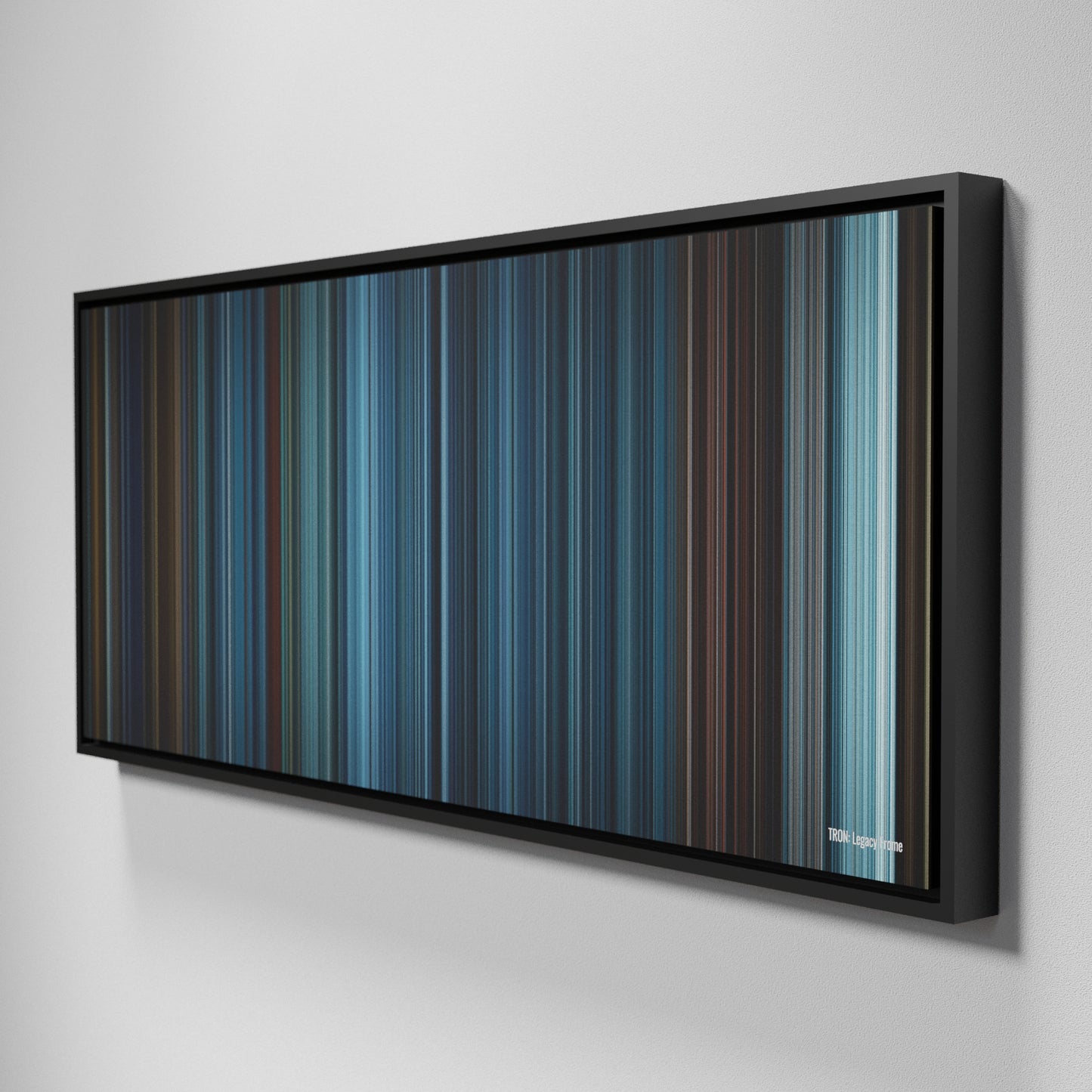 Side view of Framed Buff's of TRON: Legacy Frome on the wall