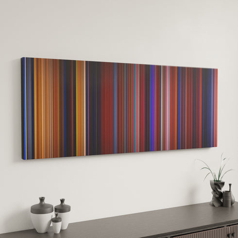Beauty and the Beast canvas art in modern interior - movie color palette