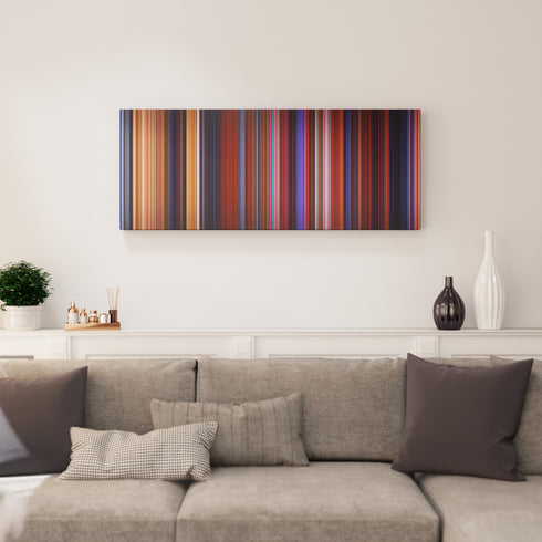 Beauty and the Beast canvas print in living room - film wall decor