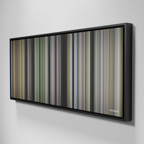 Side view of Framed Buff's of Forrest Gump Frome on the wall