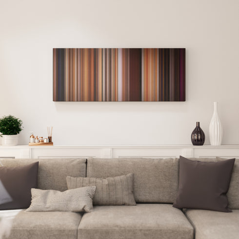 Step Up canvas print in living room - film wall decor