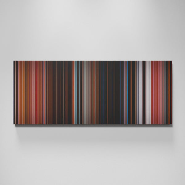 The Grand Budapest Hotel movie canvas wall art - color palette print