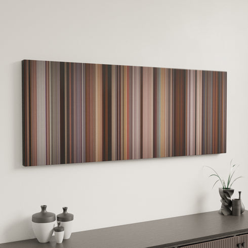 The Wolf of Wall Street canvas art in modern interior - movie color palette