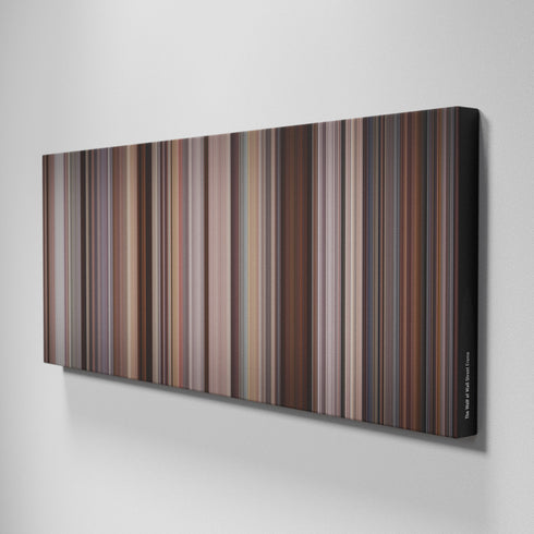 Side view of Buff's of The Wolf of the Wall Street Frome on the wall