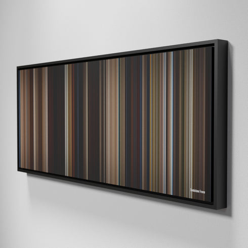 Side view of Framed Buff's of Tombstone Frome on the wall