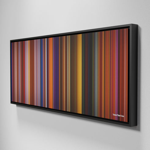 Side view of Framed Buff's of Treasure Planet Frome on the wall