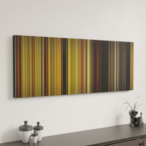 Moonrise Kingdom canvas art in modern interior - movie color palette