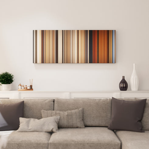 Living room interior with O Brother, Where Art Thou? Frome on the wall