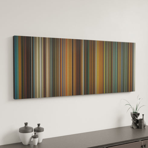 Ocean's Eleven canvas art in modern interior - movie color palette