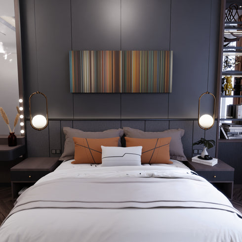 Ocean's Eleven movie canvas in bedroom - wall art display