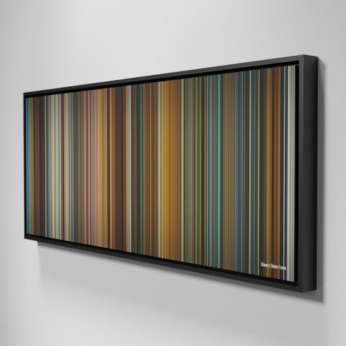 Side view of Framed Buff's of Ocean's Eleven Frome on the wall