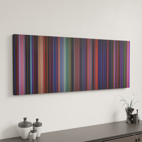 Hercules canvas art in modern interior - movie color palette