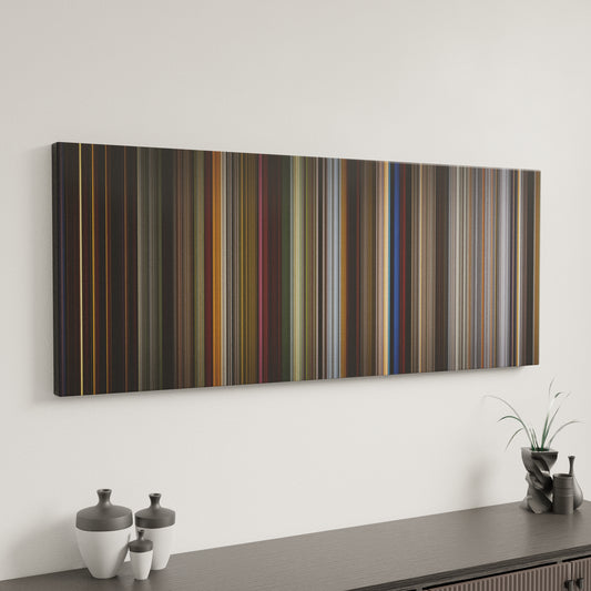 Minimal interior design with How to Train Your Dragon Frome on the wall