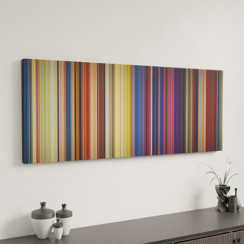 Mulan II canvas art in modern interior - movie color palette
