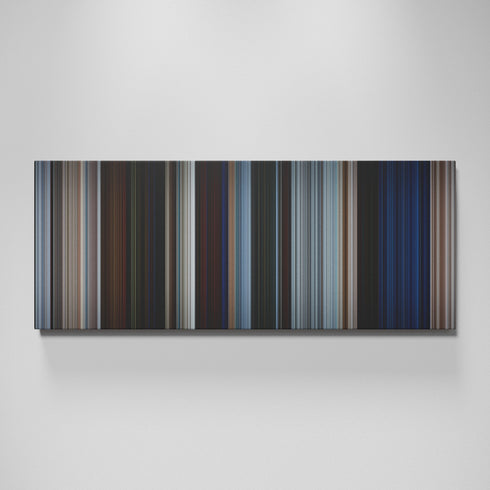 Pirates of the Caribbean: The Curse of the Black Pearl movie canvas wall art - color palette print