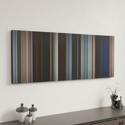Pirates of the Caribbean: The Curse of the Black Pearl canvas art in modern interior - movie color palette