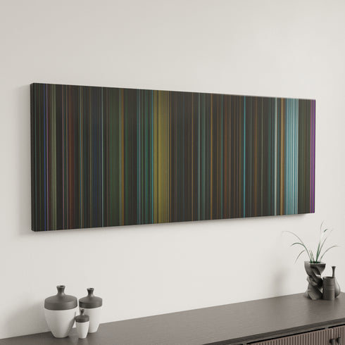 Suicide Squad canvas art in modern interior - movie color palette