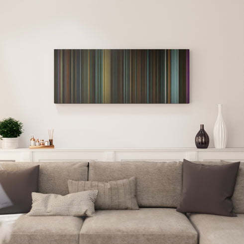 Living room interior with Suicide Squad Frome on the wall