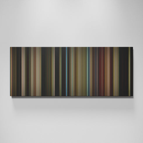 Taxi Driver movie canvas wall art - color palette print