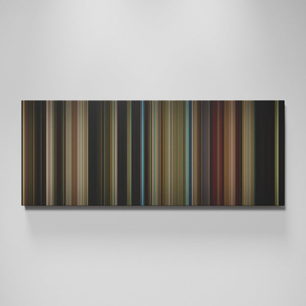 Taxi Driver movie canvas wall art - color palette print