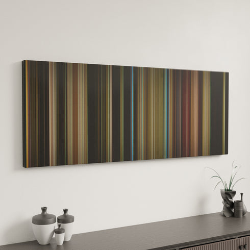 Taxi Driver canvas art in modern interior - movie color palette