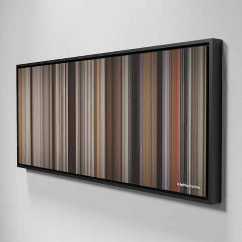 Side view of Framed Buff's of The Devil Wears Prada Frome on the wall