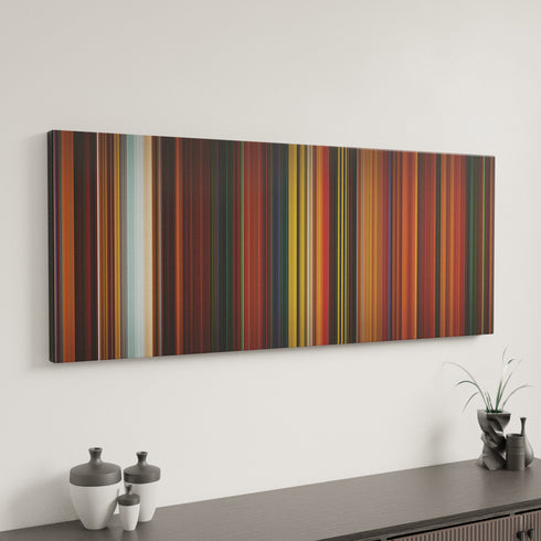 Anastasia canvas art in modern interior - movie color palette