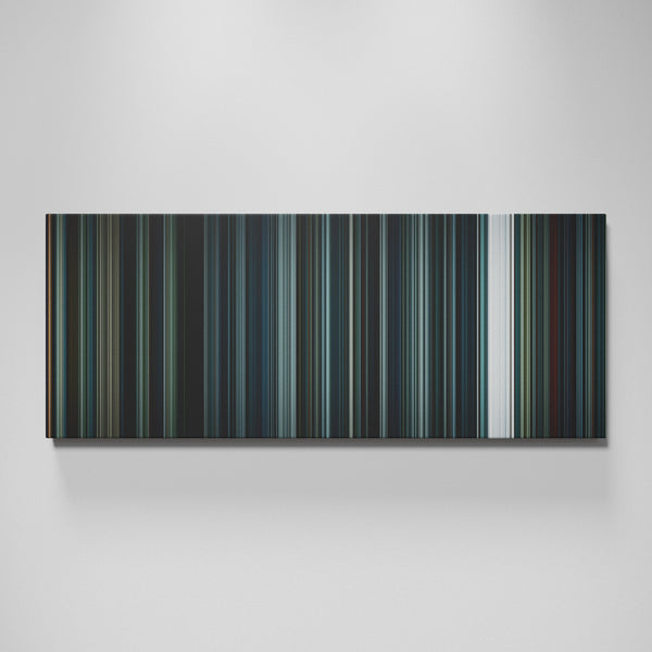 Arrival movie canvas wall art - color palette print