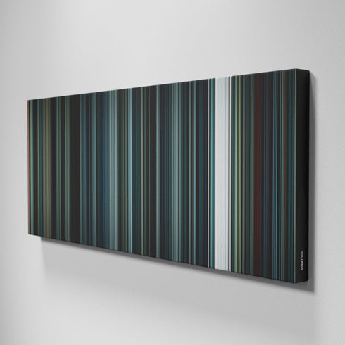 Side view of Buff's of Arrival Frome on the wall