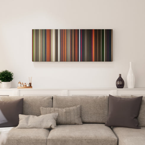 Coraline canvas print in living room - film wall decor