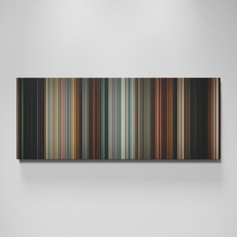 Drive movie canvas wall art - color palette print