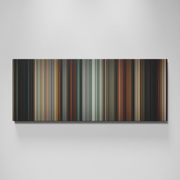Drive movie canvas wall art - color palette print