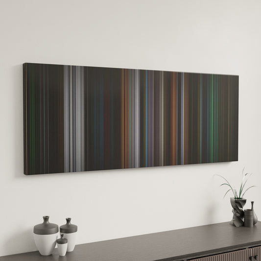 Minimal interior design with 8 Mile Frome on the wall