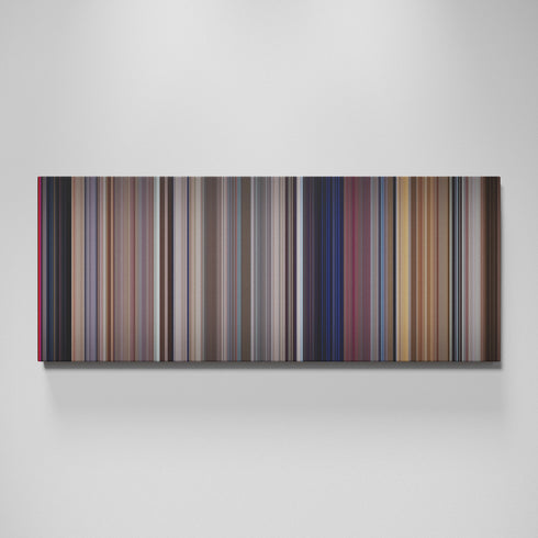 A Clockwork Orange movie canvas wall art - color palette print