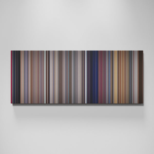 A Clockwork Orange movie canvas wall art - color palette print