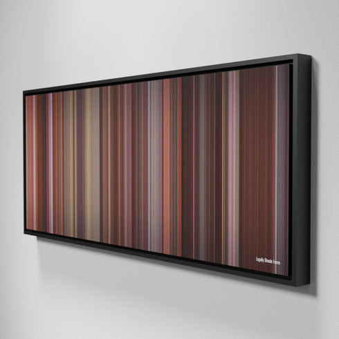 Side view of Framed Buff's of Legally Blonde Frome on the wall