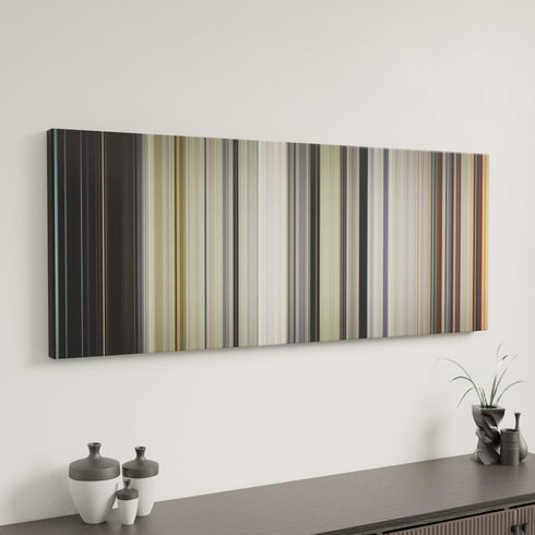 Midsommar canvas art in modern interior - movie color palette