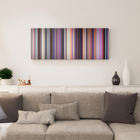 Living room interior with Spider-Man: Into the Spider-Verse Frome on the wall