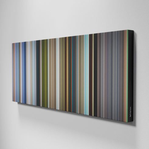 Side view of Buff's of Surf's Up Frome on the wall