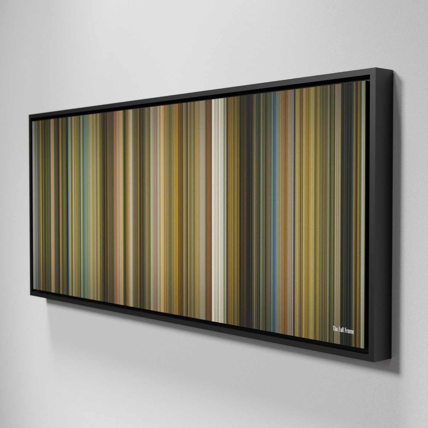 Side view of Framed Buff's of The Fall Frome on the wall