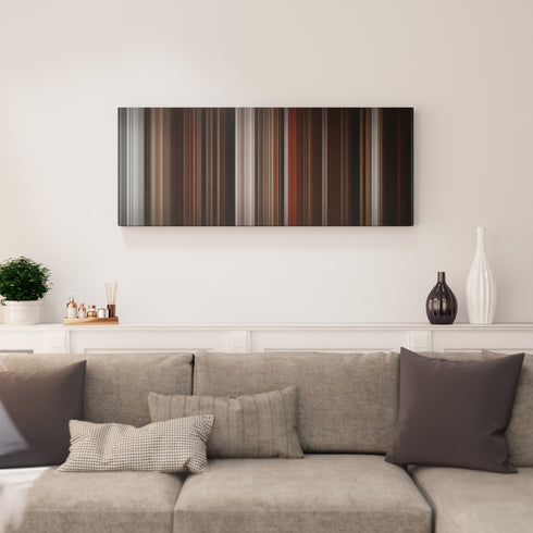 Living room interior with Fifty Shades of Grey Frome on the wall