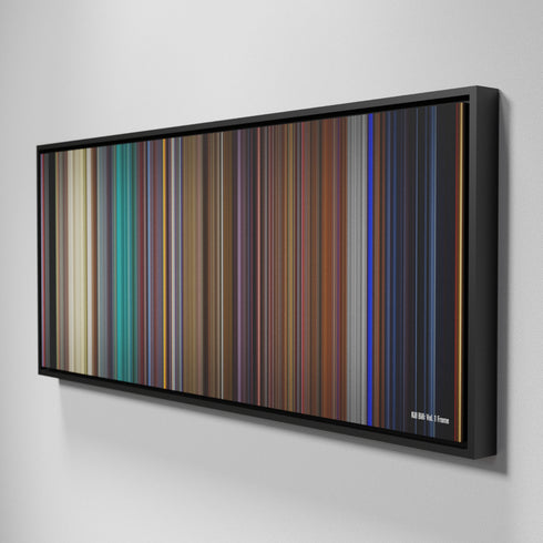 Side view of Framed Buff's of Kill Bill: Volume 1 Frome on the wall