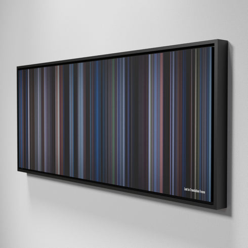 Side view of Framed Buff's of Lost in Translation Frome on the wall