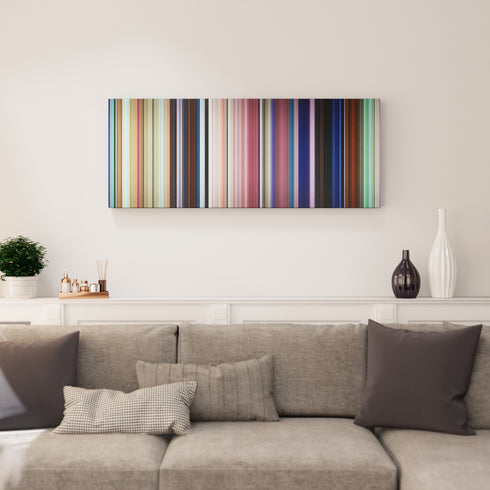 Living room interior with Moana Frome on the wall