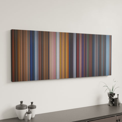Pinocchio canvas art in modern interior - movie color palette