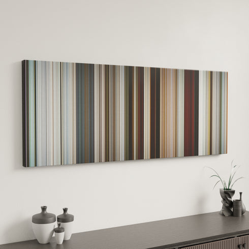 Rango canvas art in modern interior - movie color palette