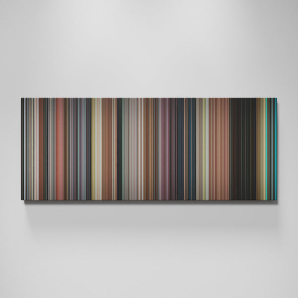 The Great Gatsby movie canvas wall art - color palette print