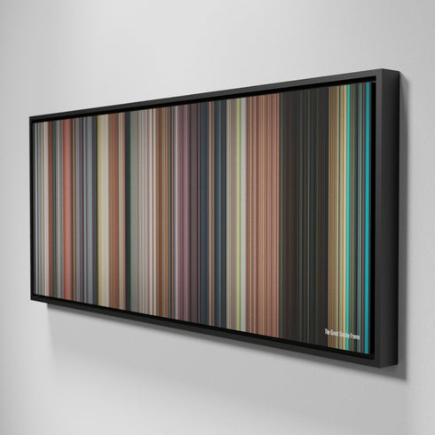 Side view of Framed Buff's of The Great Gatsby Frome on the wall