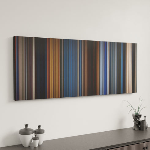 The Neverending Story canvas art in modern interior - movie color palette